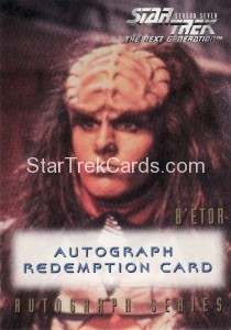 Star Trek The Next Generation Season Seven Trading Card A18 Redemption