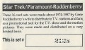 Star Trek Gene Roddenberry Promotional Set 2128 Trading Card 1