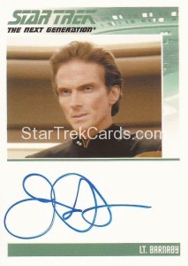 Star Trek The Next Generation Heroes Villains Autograph James Horan Lt Barnaby