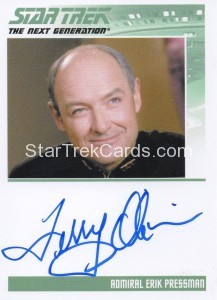 Star Trek The Next Generation Heroes Villains Autograph Terry OQuinn