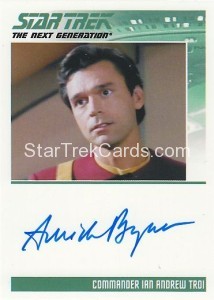 Star Trek The Next Generation Heroes Villains Trading Card Autograph Amick Byram
