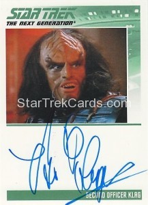 Star Trek The Next Generation Heroes Villains Trading Card Autograph Brian Thompson