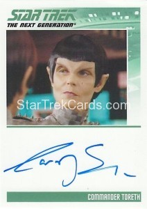 Star Trek The Next Generation Heroes Villains Trading Card Autograph Carolyn Seymour