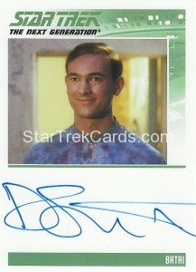 Star Trek The Next Generation Heroes Villains Trading Card Autograph Daniel Stewart