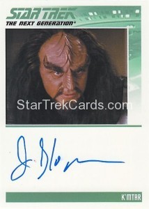 Star Trek The Next Generation Heroes Villains Trading Card Autograph James Sloyan