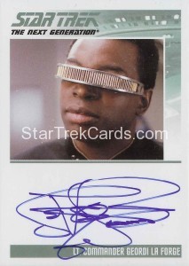 Star Trek The Next Generation Heroes Villains Trading Card Autograph LeVar Burton
