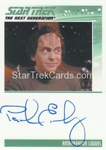 Star Trek The Next Generation Heroes Villains Trading Card Autograph Paul Eiding