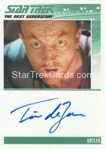 Star Trek The Next Generation Heroes Villains Trading Card Autograph Tim DeZarn