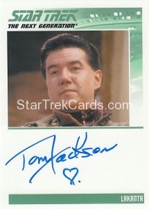 Star Trek The Next Generation Heroes Villains Trading Card Autograph Tom Jackson