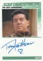 Star Trek The Next Generation Heroes Villains Trading Card Autograph Tom Jackson