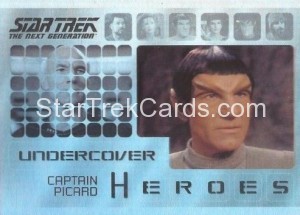 Star Trek The Next Generation Heroes Villains Trading Card H1