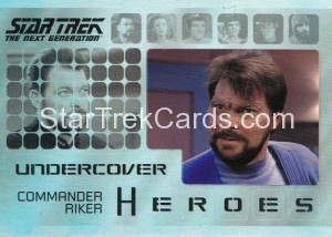 Star Trek The Next Generation Heroes Villains Trading Card H3