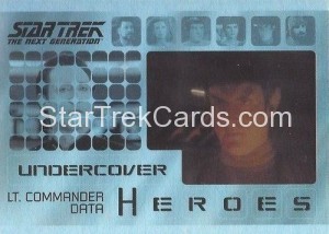 Star Trek The Next Generation Heroes Villains Trading Card H5