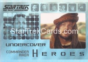 Star Trek The Next Generation Heroes Villains Trading Card H7