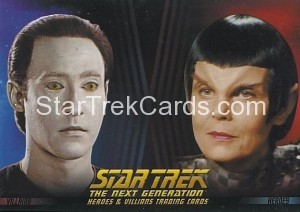 Star Trek The Next Generation Heroes Villains Trading Card P2