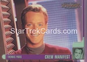 Star Trek Voyager Profiles Trading Card 19