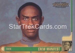 Star Trek Voyager Profiles Trading Card 28