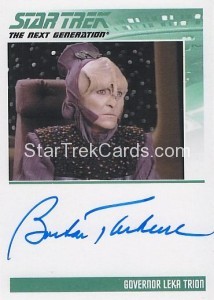 The Complete Star Trek The Next Generation Series 2 Trading Card Autograph Barbara Tarbuck