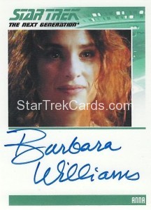 The Complete Star Trek The Next Generation Series 2 Trading Card Autograph Barbara Williams