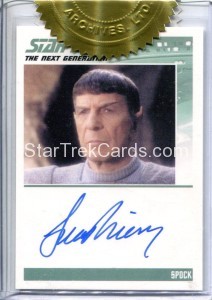The Complete Star Trek The Next Generation Series 2 Trading Card Autograph Leonard Nimoy