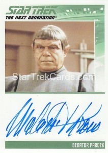 The Complete Star Trek The Next Generation Series 2 Trading Card Autograph Malachi Throne