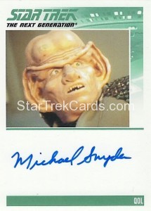 The Complete Star Trek The Next Generation Series 2 Trading Card Autograph Michael Snyder