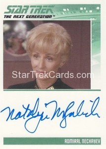 The Complete Star Trek The Next Generation Series 2 Trading Card Autograph Natalija Nogulich