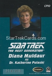 The Complete Star Trek The Next Generation Series 2 Trading Card CP10 Back