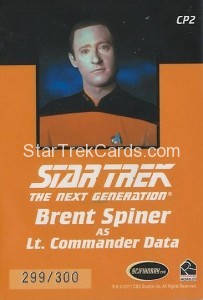 The Complete Star Trek The Next Generation Series 2 Trading Card CP2 Back