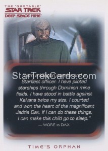 The Quotable Star Trek Deep Space Nine Card 101