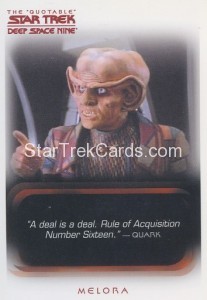 The Quotable Star Trek Deep Space Nine Card 19