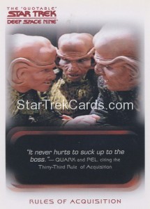 The Quotable Star Trek Deep Space Nine Card 20