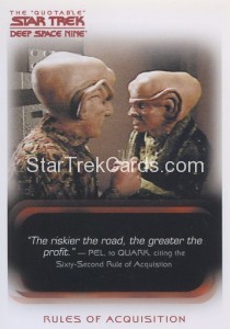 The Quotable Star Trek Deep Space Nine Card 22