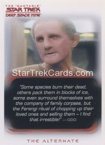 The Quotable Star Trek Deep Space Nine Card 24