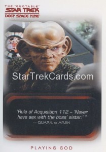 The Quotable Star Trek Deep Space Nine Card 28