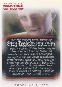 The Quotable Star Trek Deep Space Nine Card 45