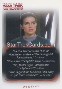The Quotable Star Trek Deep Space Nine Card 46