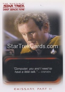 The Quotable Star Trek Deep Space Nine Card 5