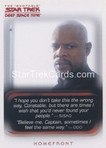 The Quotable Star Trek Deep Space Nine Card 57