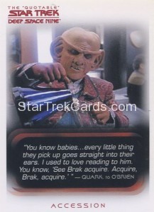 The Quotable Star Trek Deep Space Nine Card 63