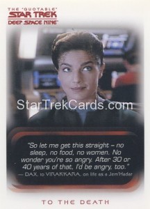 The Quotable Star Trek Deep Space Nine Card 68