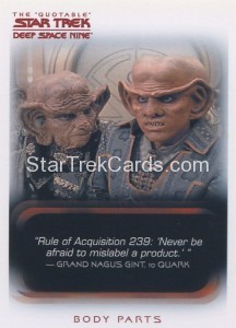The Quotable Star Trek Deep Space Nine Card 71
