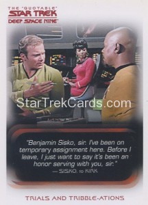 The Quotable Star Trek Deep Space Nine Card 75