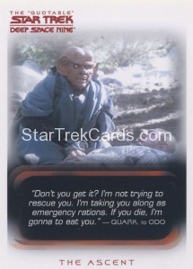The Quotable Star Trek Deep Space Nine Card 77