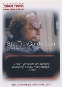 The Quotable Star Trek Deep Space Nine Card 78
