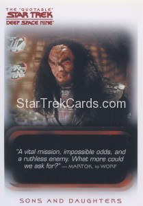 The Quotable Star Trek Deep Space Nine Card 88