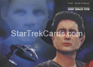 The Quotable Star Trek Deep Space Nine Card DSN1