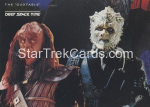 The Quotable Star Trek Deep Space Nine Card DSN4