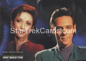 The Quotable Star Trek Deep Space Nine Card DSN6