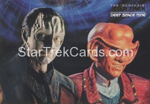 The Quotable Star Trek Deep Space Nine Card DSN8